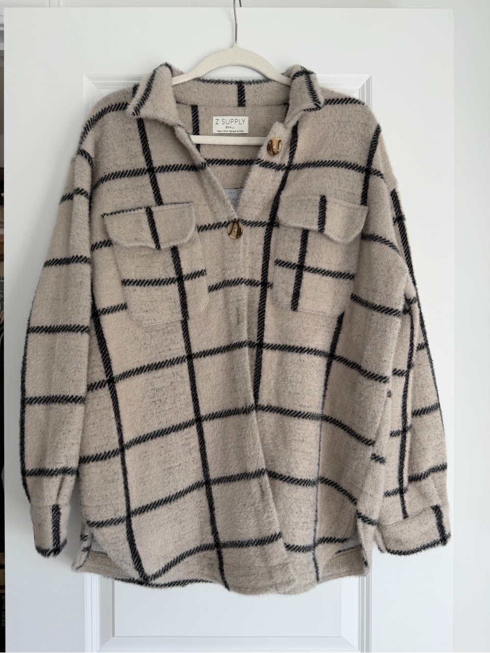 Z Supply Women’s Plaid Tucker Jacket